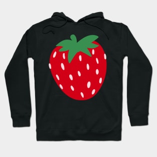 red strawberry drawing Hoodie